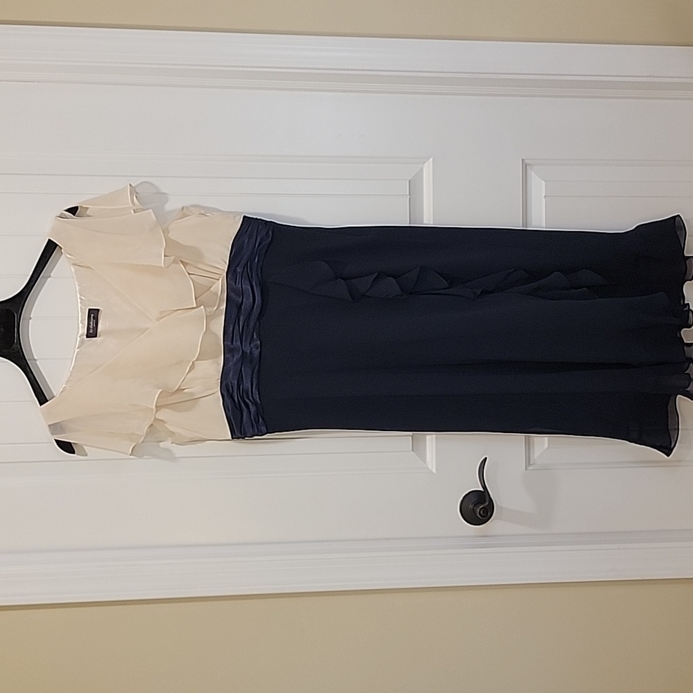 Liz Claiborne Color Block Midi Dress Size 14